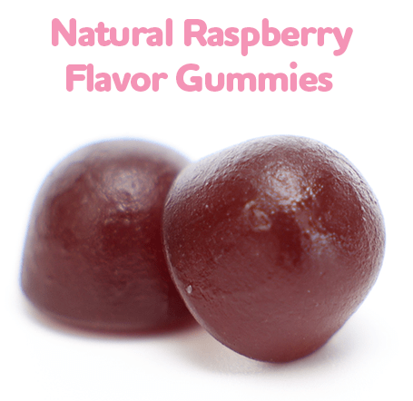 Natural Raspberry Flavor Gummies