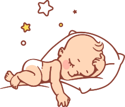baby sleeping illustration